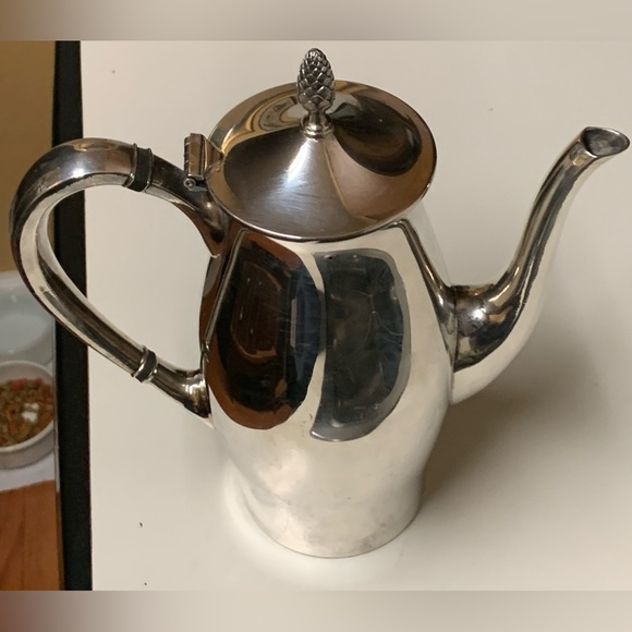 Mid Century Vintage Gorham Silver Paul Revere Pineapple Finial Coffee Pot Carafe - Picture 7 of 16
